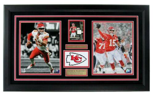 Patrick Mahomes Chiefs 8x10 Photos with Jersey Card: Patrick Mahomes Chiefs 8x10 Photos with Jersey Card collage Framed Sport: Football-NFL Product: Photo Original/Reprint: Original Team: Kansas City Chiefs Autograph Authentication: Seller League: NFL T