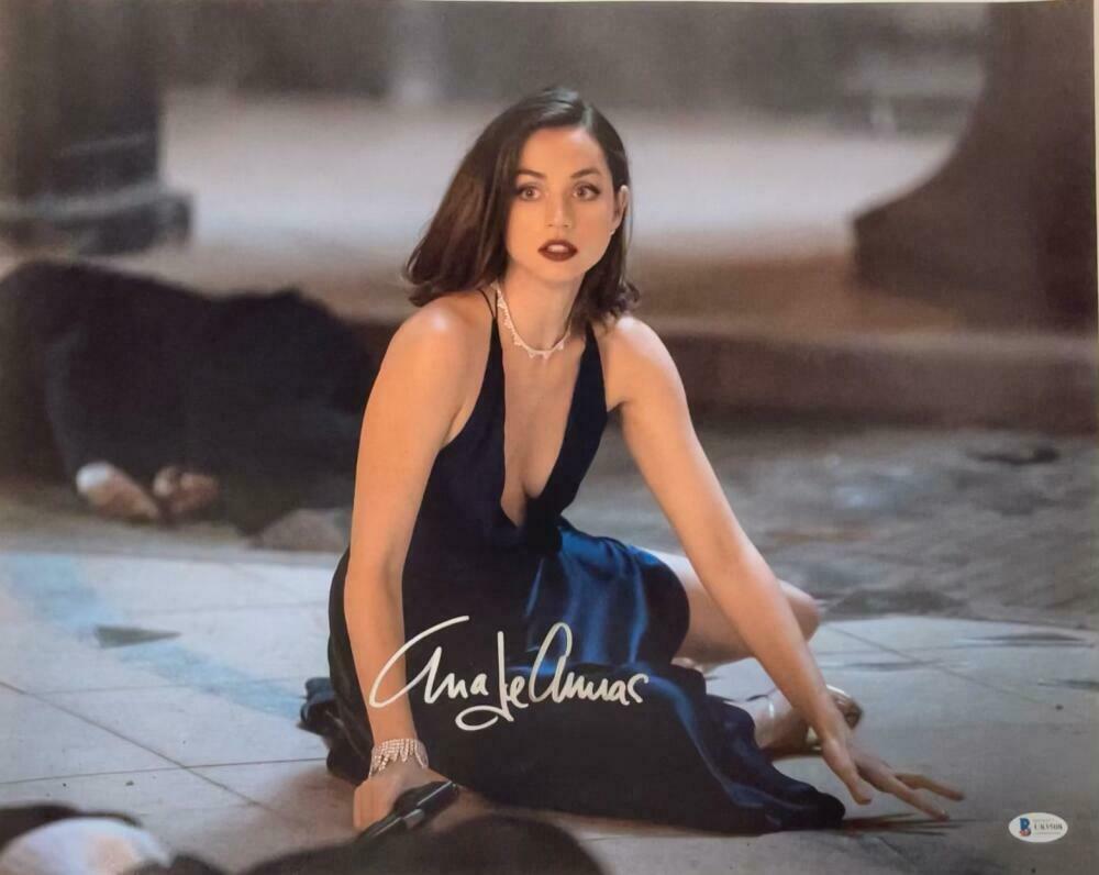 Ana de Armas Authentic Autographed 16x20 Photo: Ana de Armas Authentic Autographed 16x20 Photo Signature: Ana de Armas Product: Autographed 16x20 Photo Featured Movie: James Bond Certificate of Authenticity: Beckett Hologram & Card The myntauctions