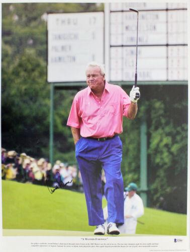 Arnold Palmer Signed 16.5x21.75 "A Masters Farewell": Arnold Palmer Signed 16.5x21.75 "A Masters Farewell" Photo BAS Sport: Golf-PGA Product: Photo Original/Reprint: Original Player: Arnold Palmer Autograph Authentication: BAS PRODUCT_COA: BAS PRODUCT_SI