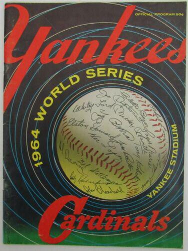 1964 World Series Official Program NY Yankees vs. St.: 1964 World Series Official Program NY Yankees vs. St. Louis Cardinals Team: New York Yankees St. Louis Cardinals Original/Reproduction: Original League: MLB The myntauctions.com Guarantee: All items i