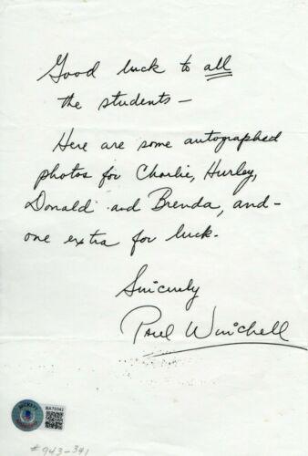 Paul Winchell Signed Autographed Personal Letter Actor: Paul Winchell Signed Autographed Personal Letter Actor Ventriloquist BAS Object Type: Personal Letter Industry: Television Original/Reproduction: Original Signed by: Paul Winchell Autograph Authentica