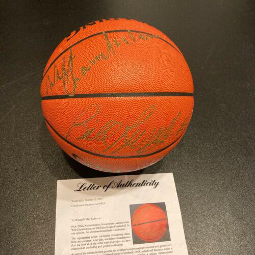 Wilt Chamberlain & Bill Russell Signed Spalding NBA: Wilt Chamberlain & Bill Russell Signed Spalding NBA Game Basketball PSA DNA Product: Ball Sport: Basketball-NBA Autograph Authentication: Professional Sports (PSA/DNA) Team: Los Angeles Lakers Player: