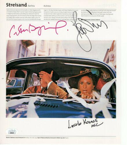 Peter Bogdanovich Ryan O'Neal Laszlo Kovacs Autographed: Peter Bogdanovich Ryan O'Neal Laszlo Kovacs Autographed Book Page JSA Industry: Movies Object Type: Photograph Original/Reproduction: Original Autograph Authentication: James Spence (JSA) Player: Pete
