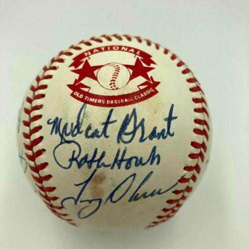 Hall Of Fame Multi Signed Cracker Jack Old Timers Game (1433M) on Feb