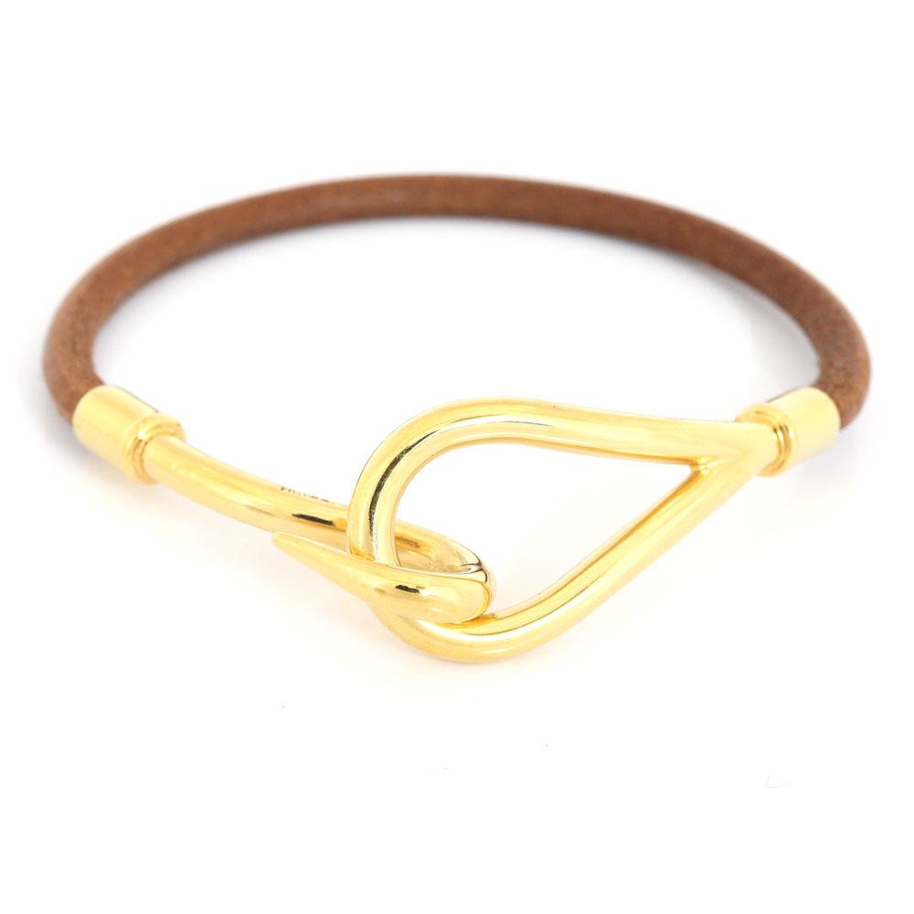 Hermes Bracelet Jumbo Breath Brown Gold Leather Metal: Hermes Bracelet Jumbo Breath Brown Gold Leather Metal Ladies Brand: Hermes Line: Jumbo Type: Charm bracelet Gender: Women Material: Leather, Metal Color: Brown, Gold Condition: Used (good) Damage Rank