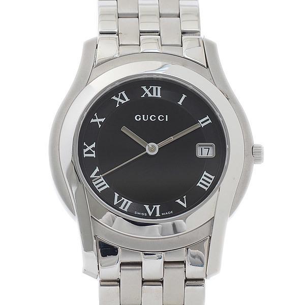 Gucci Round Watch Men's Black Dial 5500M Stainless: Gucci Round Watch Men's Black Dial 5500M Stainless Steel Quartz Brand: Gucci Gender: Men Condition: Used (very good) Damage Ranking: Overall, Scratch, -, Overall, Dirt, - Material (Case): Stainless st