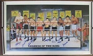 Legends Of The Ring Poster Boxing w/7 Signatures &: Legends Of The Ring Poster Boxing w/7 Signatures & Letter PSA/DNA P00021 Sport: Boxing Product: Photo Original/Reprint: Original Autograph Authentication: PSA/DNA PLEASE NOTE: Framed Large or heavy It