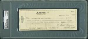 Ben Hogan Golf Signed 3X8.25 March 13 1995 Check: Ben Hogan Golf Signed 3X8.25 March 13 1995 Check PSA/DNA Sport: Golf-PGA Product: Not Available Original/Reprint: Original Player: BEN HOGAN Autograph Authentication: PSA/DNA SLABBED Team: BEN HOGAN P