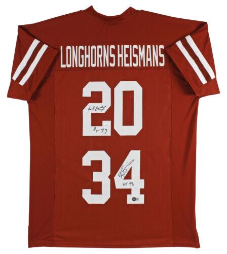 Ricky Williams Earl Campbell Signed Orange Pro Style Jersey BAS: Ricky Williams Earl Campbell Signed Orange Pro Style Jersey BAS Sport: Football-NFL Product: Jersey Original/Reprint: Original Player: Rickey Williams & Earl Campbell Team: Texas Longhorns Autograph A