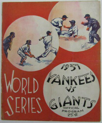 1937 World Series Program New York Yankees vs. New York Giants: 1937 World Series Program New York Yankees vs. New York Giants Team: New York Yankees New York Giants Original/Reproduction: Original League: MLB PLEASE NOTE: Framed Large or heavy Items do not have s