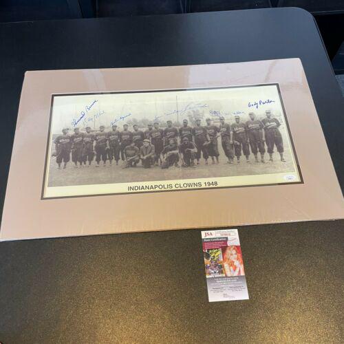 1948 Indianapolis Clowns Negro League Team Signed Large 16x26 Photo JSA: 1948 Indianapolis Clowns Negro League Team Signed Large 16x26 Photo JSA Product: Photo Sport: Baseball-MLB Autograph Authentication: James Spence Authentication (JSA) Original/Reprint: Original PLEASE