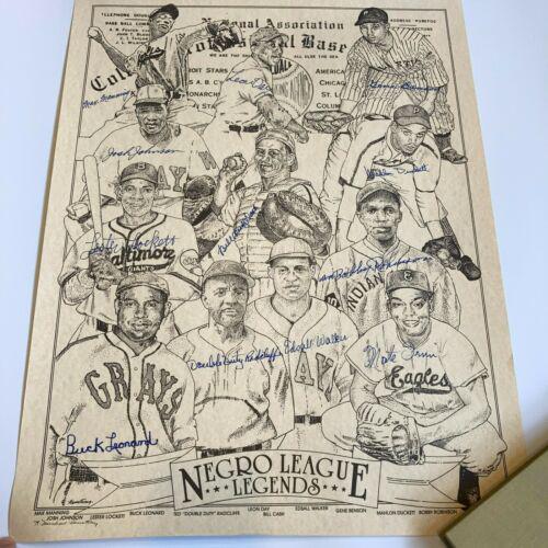Negro League Legends Multi Signed Poster 12 Sigs Monte Irvin Buck: Negro League Legends Multi Signed Poster 12 Sigs Monte Irvin Buck Product: Photo Sport: Baseball-MLB Original/Reprint: Original PLEASE NOTE: Framed Large or heavy Items do not have shipping costs incl