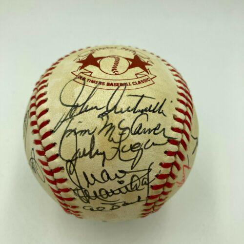 Hall Of Fame Multi Signed Cracker Jack Old Timers Game Baseball Beckett: Hall Of Fame Multi Signed Cracker Jack Old Timers Game Baseball Beckett Product: Ball Sport: Baseball-MLB Autograph Authentication: Beckett Authentication Services (BAS) Original/Reprint: Original PLE