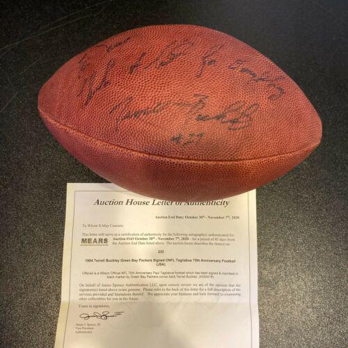 1994 Terrell Buckley Signed Game Used Wilson NFL Football JSA: 1994 Terrell Buckley Signed Game Used Wilson NFL Football JSA Product: Ball Sport: Football-NFL Autograph Authentication: James Spence (JSA) Team: Green Bay Packers Original/Reprint: Original PLEASE N