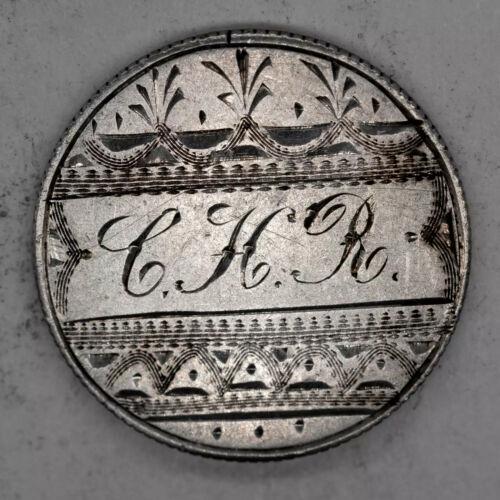 1883 SEATED LIBERTY DIME 10C SILVER - LOVE TOKEN "C.H.R.": 1883 SEATED LIBERTY DIME 10C SILVER - LOVE TOKEN "C.H.R." Certification: Uncertified Composition: Silver Year: 1883 Circulated/Uncirculated: Unknown Strike Type: No Grade Country: USA KM Number: Unkno