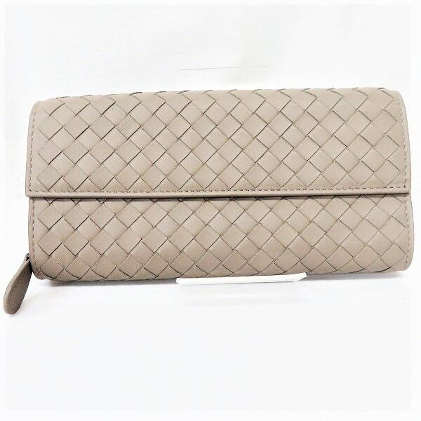 Bottega Women's Leather Long Wallet (bifold) Brown (0395C) on