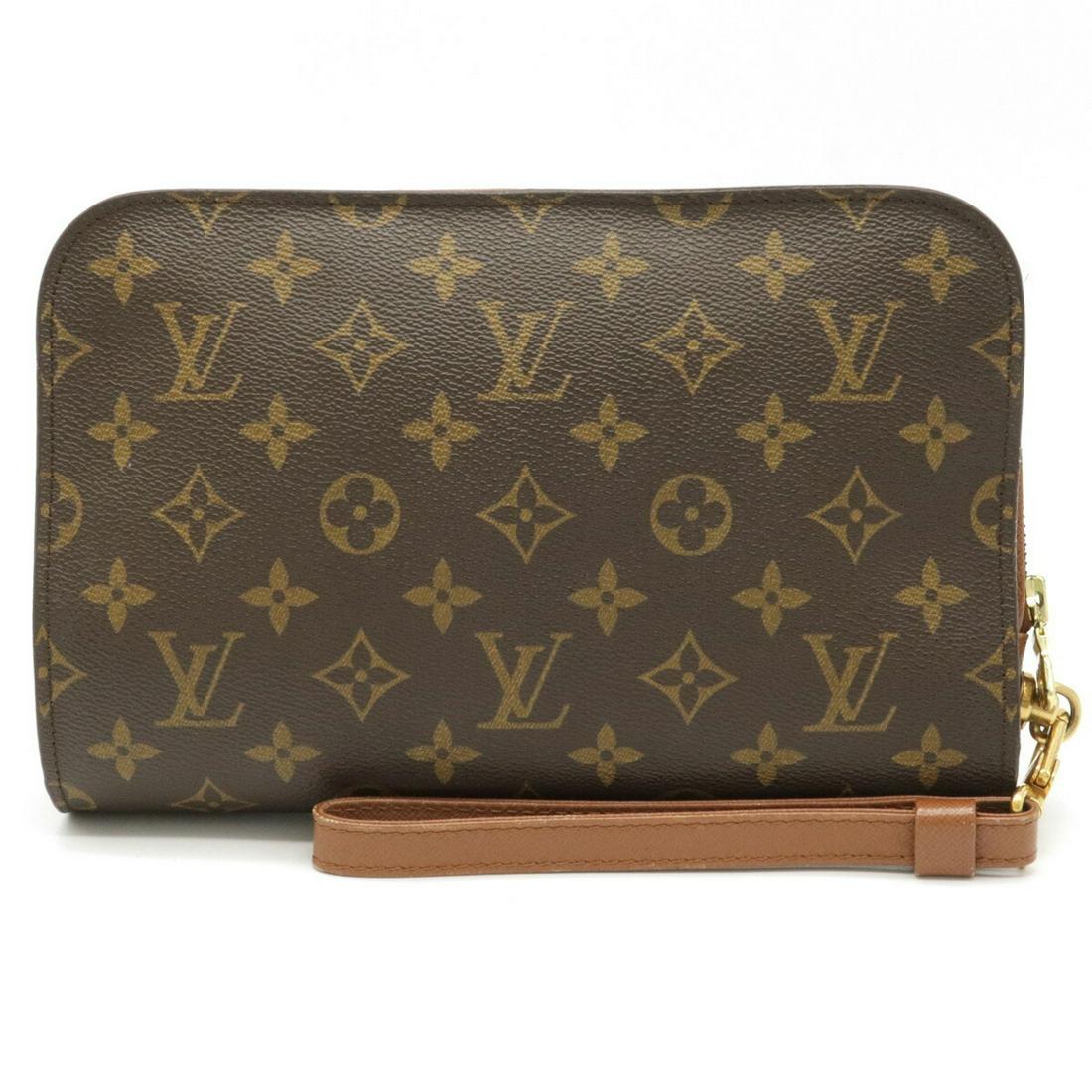 LOUIS VUITTON Monogram Orsay Second Bag Clutch Handbag Men's M51790: LOUIS VUITTON Monogram Orsay Second Bag Clutch Handbag Men's M51790Brand: Louis Vuitton Material: Monogram Size (HxWxD): 16cm x 24cm x 4.5cm / 6.29'' x 9.44'' x 1.77'' Accessories: Hand strap Conditio