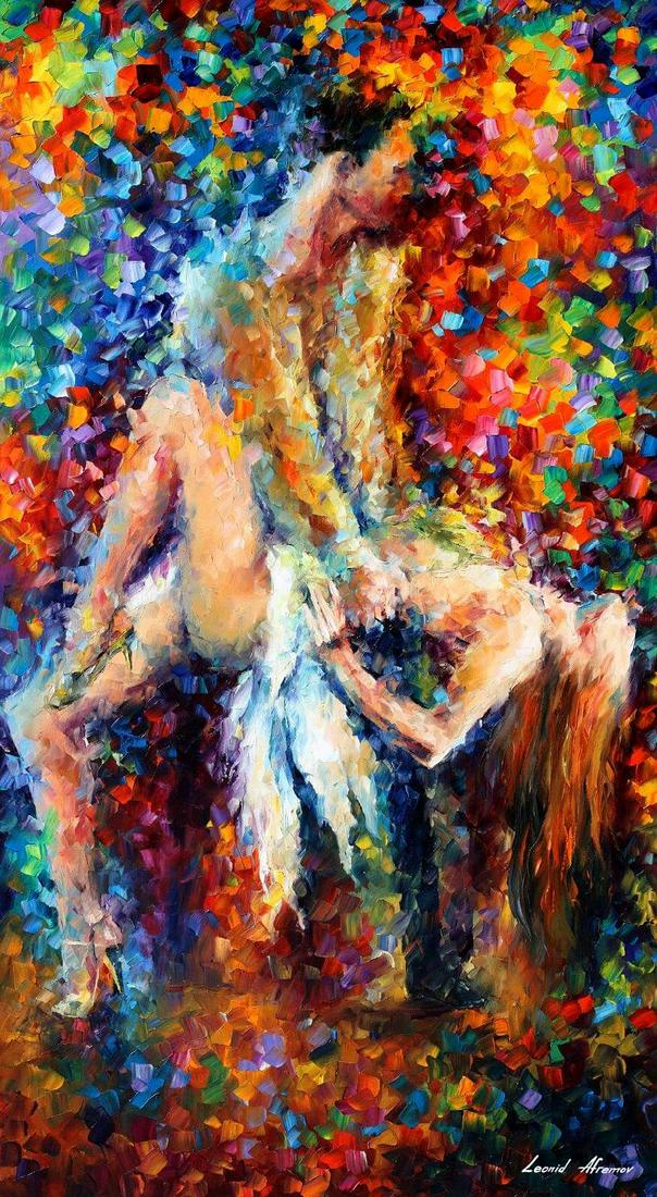 Dirty Dancing - Limited Edition 1/25 by Leonid Afremov: Dirty Dancing - Limited Edition 1/25 by Leonid Afremov Available EXCLUSIVELY through Mynt Auctions, this is a limited edition giclee hand-painted by Leonid Afremov, who sadly passed away in 2019. This