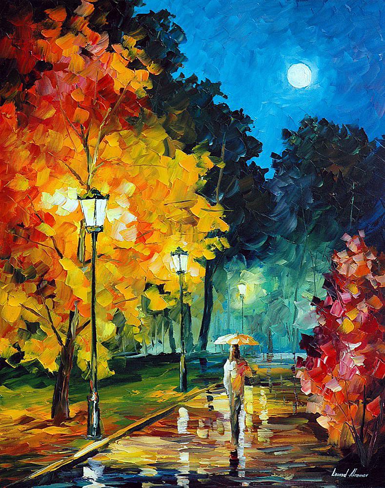 Romantic Night - Limited Edition 1/25 by Leonid Afremov: Romantic Night - Limited Edition 1/25 by Leonid Afremov Available EXCLUSIVELY through Mynt Auctions, this is a limited edition giclee hand-painted by Leonid Afremov, who sadly passed away in 2019. Thi
