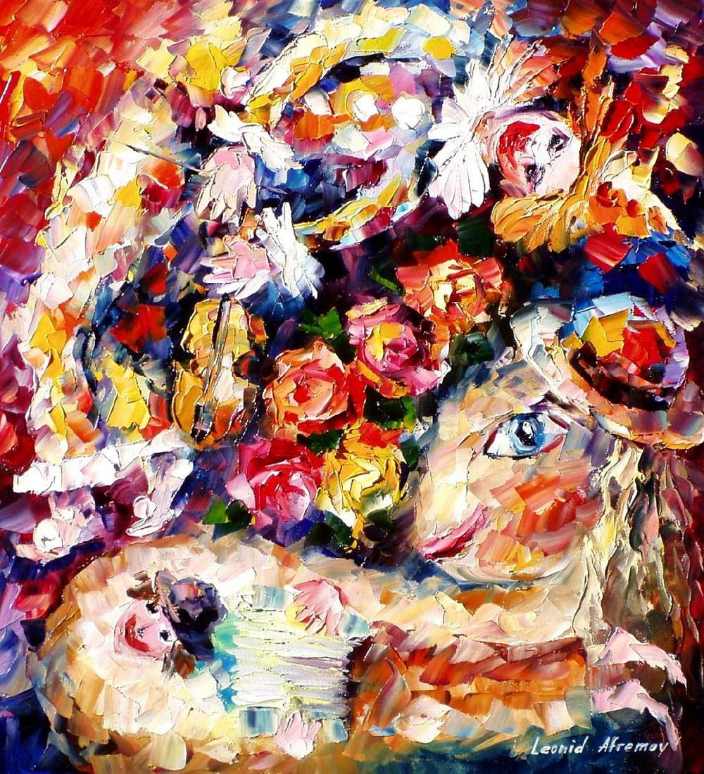 Air Clown - Limited Edition 1/25 by Leonid Afremov: Air Clown - Limited Edition 1/25 by Leonid Afremov Available EXCLUSIVELY through Mynt Auctions, this is a limited edition giclee hand-painted by Leonid Afremov, who sadly passed away in 2019. This is