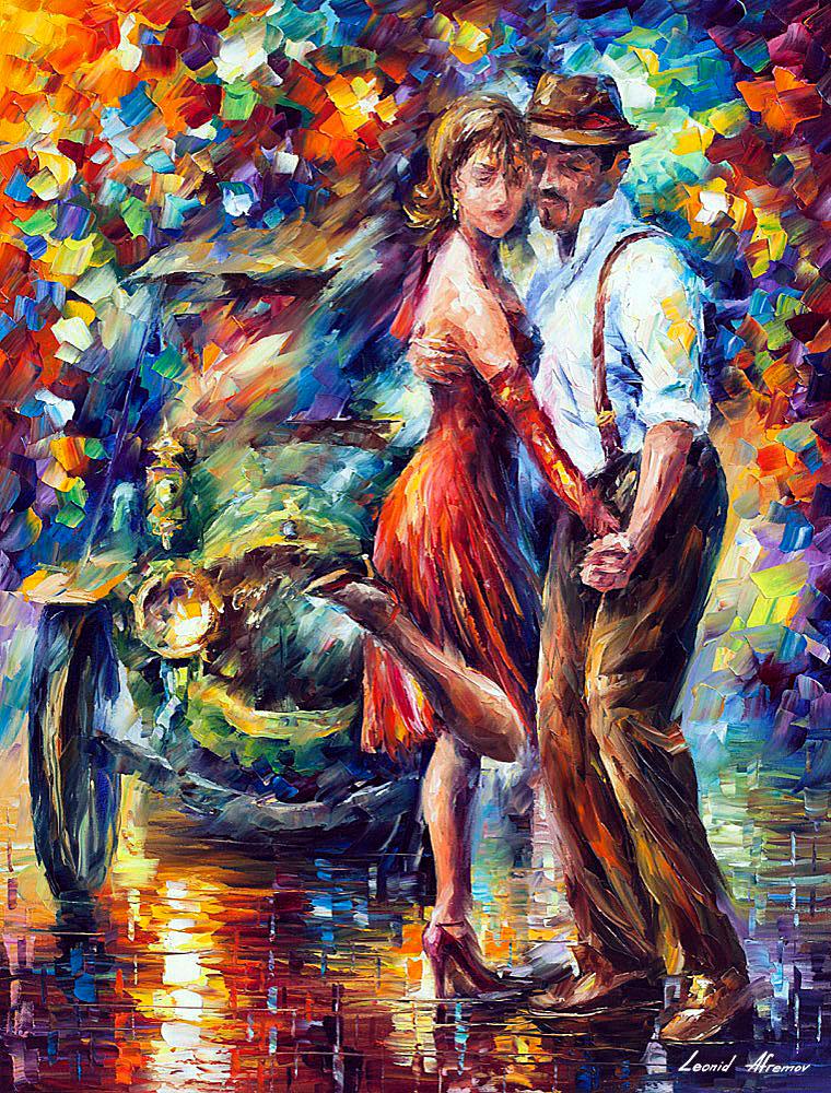 Foxtrot - Limited Edition 1/25 by Leonid Afremov: Foxtrot - Limited Edition 1/25 by Leonid Afremov Available EXCLUSIVELY through Mynt Auctions, this is a limited edition giclee hand-painted by Leonid Afremov, who sadly passed away in 2019. This is th