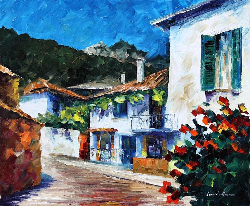 Sicilian Morning - Limited Edition 1/25 by Leonid Afremov: Sicilian Morning - Limited Edition 1/25 by Leonid Afremov Available EXCLUSIVELY through Mynt Auctions, this is a limited edition giclee hand-painted by Leonid Afremov, who sadly passed away in 2019. T
