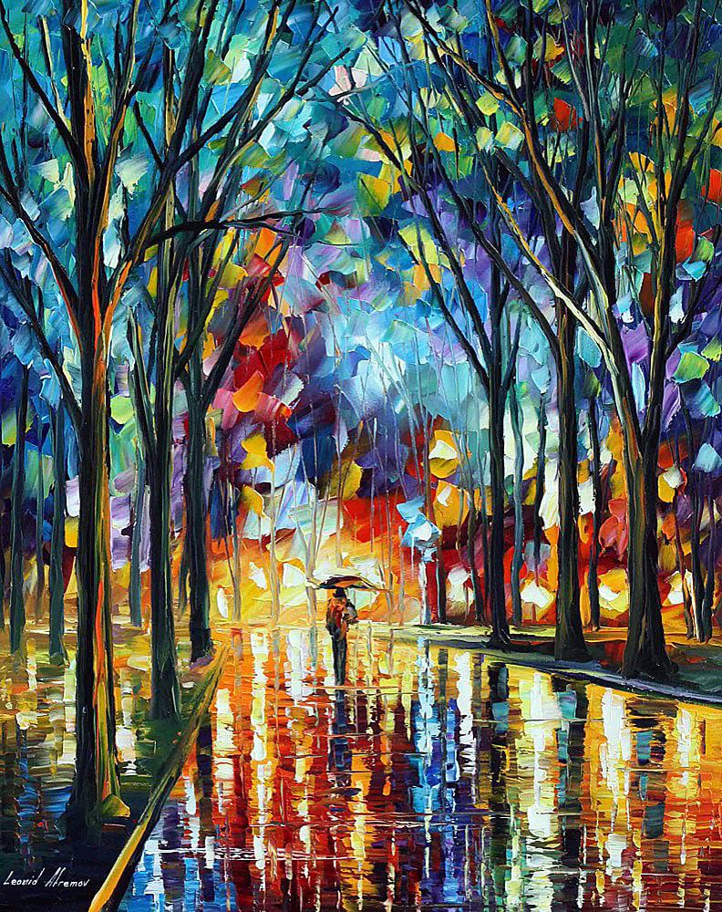 Winter Alley - Limited Edition 1/25 by Leonid Afremov: Winter Alley - Limited Edition 1/25 by Leonid Afremov Available EXCLUSIVELY through Mynt Auctions, this is a limited edition giclee hand-painted by Leonid Afremov, who sadly passed away in 2019. This