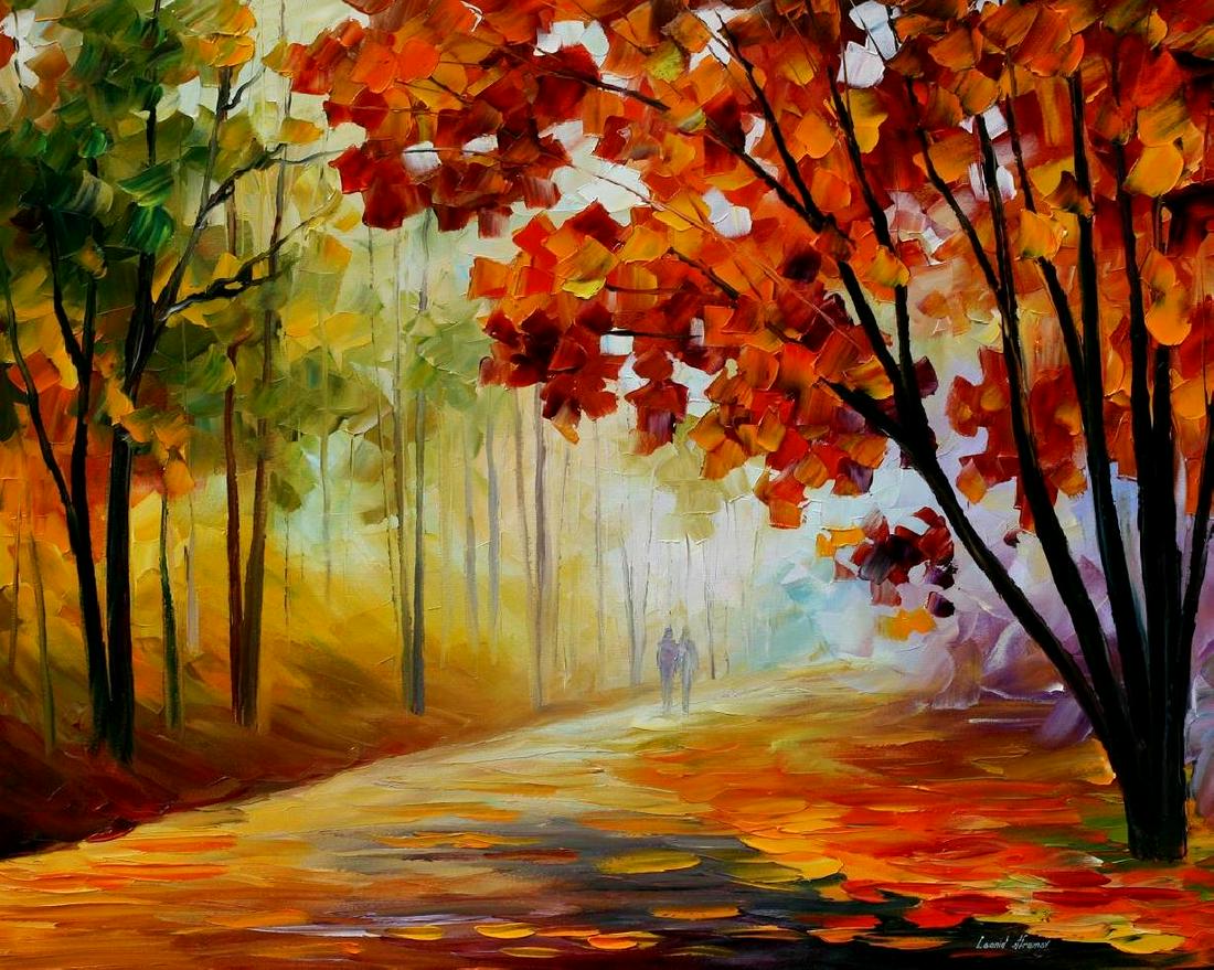 Inside The Morning Fog - Limited Edition 1/25 by Leonid Afremov: Inside The Morning Fog - Limited Edition 1/25 by Leonid Afremov Available EXCLUSIVELY through Mynt Auctions, this is a limited edition giclee hand-painted by Leonid Afremov, who sadly passed away in 2