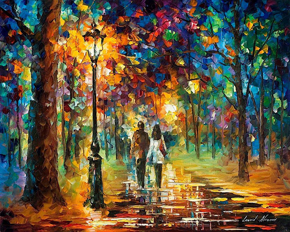 Glimpse To The Future - Limited Edition 1/25 by Leonid Afremov: Glimpse To The Future - Limited Edition 1/25 by Leonid Afremov Available EXCLUSIVELY through Mynt Auctions, this is a limited edition giclee hand-painted by Leonid Afremov, who sadly passed away in 20