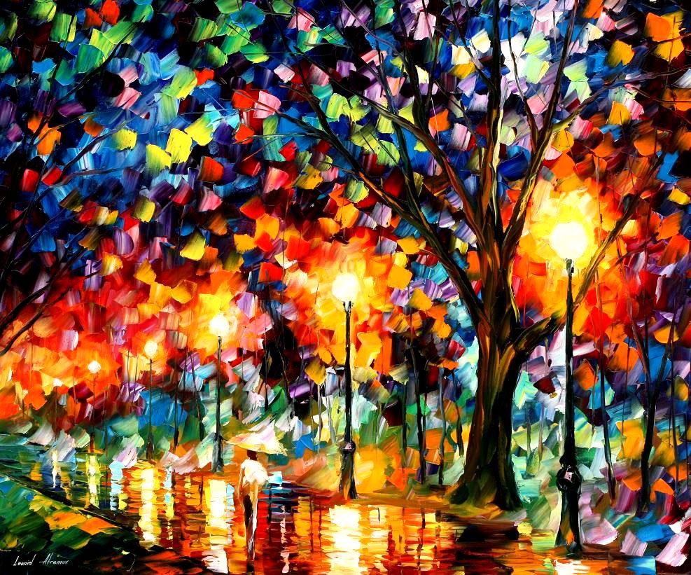 Through Eternity - Limited Edition 1/25 by Leonid Afremov: Through Eternity - Limited Edition 1/25 by Leonid Afremov Available EXCLUSIVELY through Mynt Auctions, this is a limited edition giclee hand-painted by Leonid Afremov, who sadly passed away in 2019. T