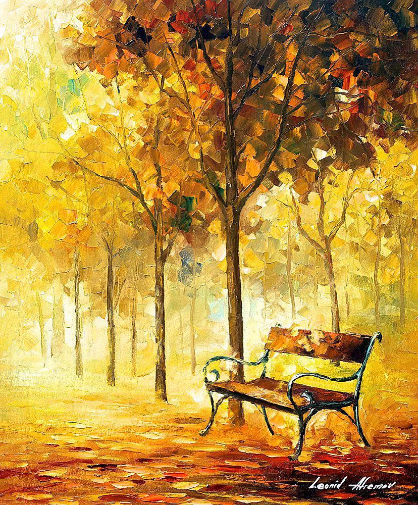 Autumn Vacation - Limited Edition 1/25 by Leonid Afremov: Autumn Vacation - Limited Edition 1/25 by Leonid Afremov Available EXCLUSIVELY through Mynt Auctions, this is a limited edition giclee hand-painted by Leonid Afremov, who sadly passed away in 2019. Th