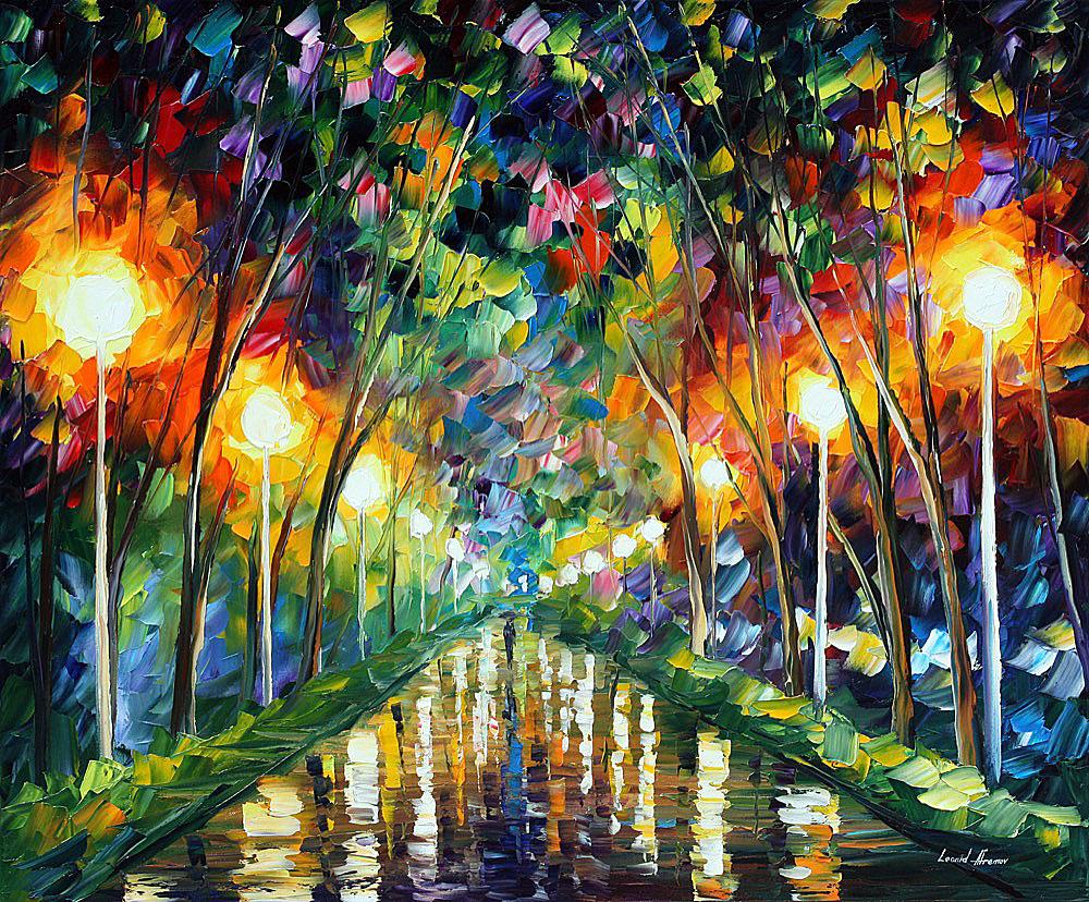 Lights Of Hope - Limited Edition 1/25 by Leonid Afremov: Lights Of Hope - Limited Edition 1/25 by Leonid Afremov Available EXCLUSIVELY through Mynt Auctions, this is a limited edition giclee hand-painted by Leonid Afremov, who sadly passed away in 2019. Thi