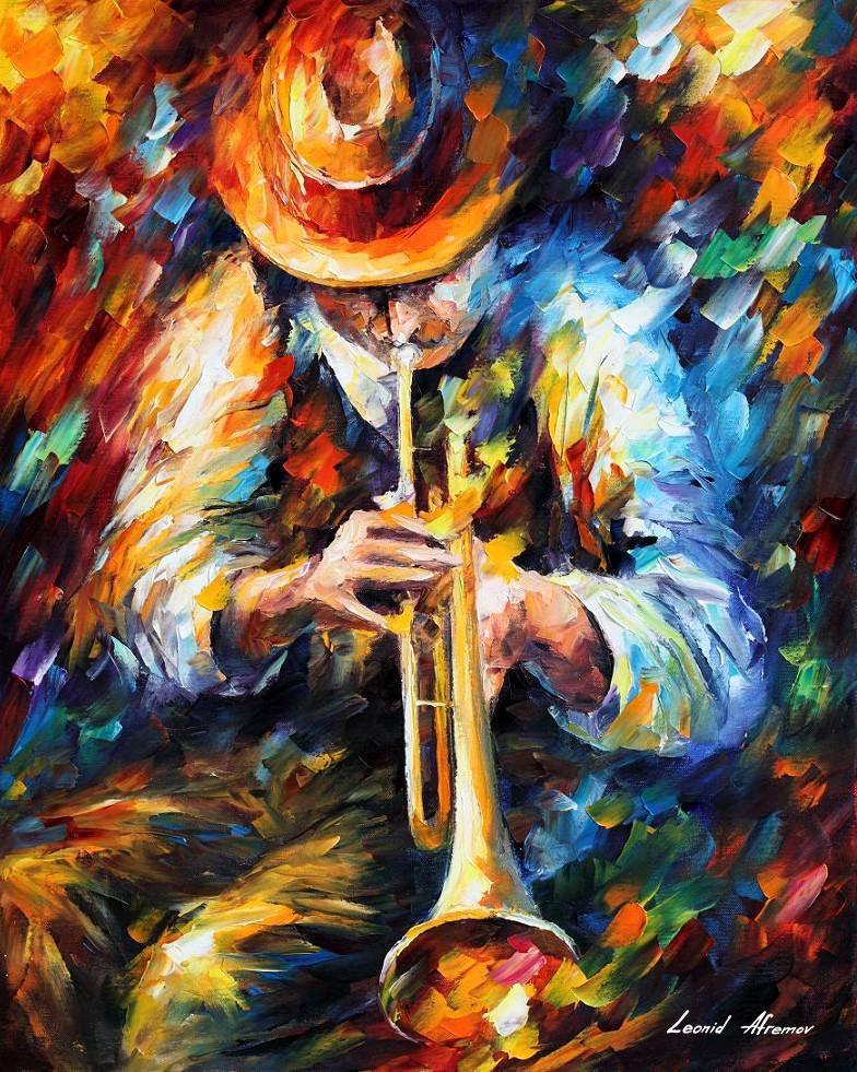 Mood Indigo - Jazz - Limited Edition 1/25 by Leonid Afremov: Mood Indigo - Jazz - Limited Edition 1/25 by Leonid Afremov Available EXCLUSIVELY through Mynt Auctions, this is a limited edition giclee hand-painted by Leonid Afremov, who sadly passed away in 2019.