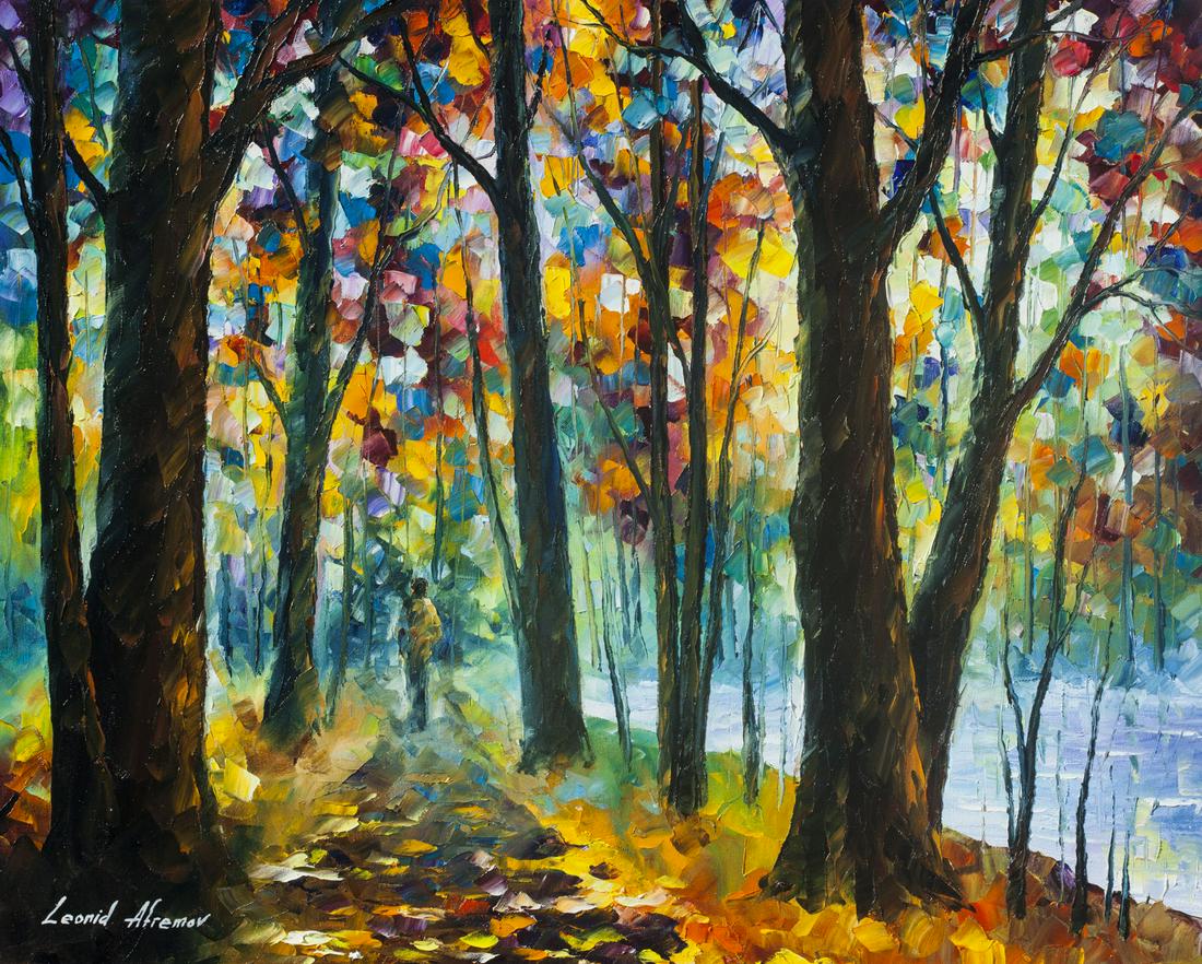 Living Trees - Limited Edition 1/25 by Leonid Afremov: Living Trees - Limited Edition 1/25 by Leonid Afremov Available EXCLUSIVELY through Mynt Auctions, this is a limited edition giclee hand-painted by Leonid Afremov, who sadly passed away in 2019. This