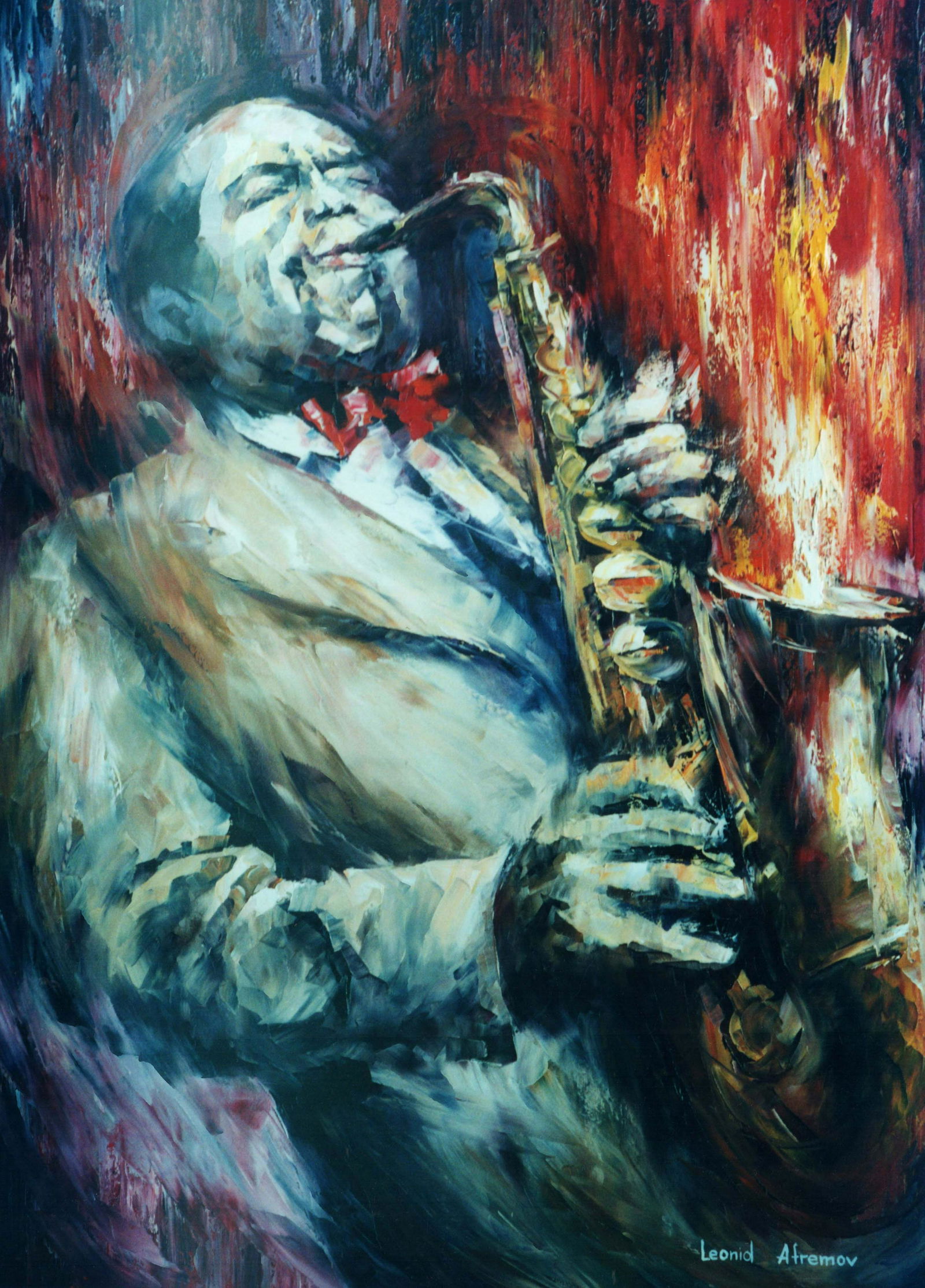 Soul And Music - Limited Edition 1/25 by Leonid Afremov: Soul And Music - Limited Edition 1/25 by Leonid Afremov Available EXCLUSIVELY through Mynt Auctions, this is a limited edition giclee hand-painted by Leonid Afremov, who sadly passed away in 2019. Thi