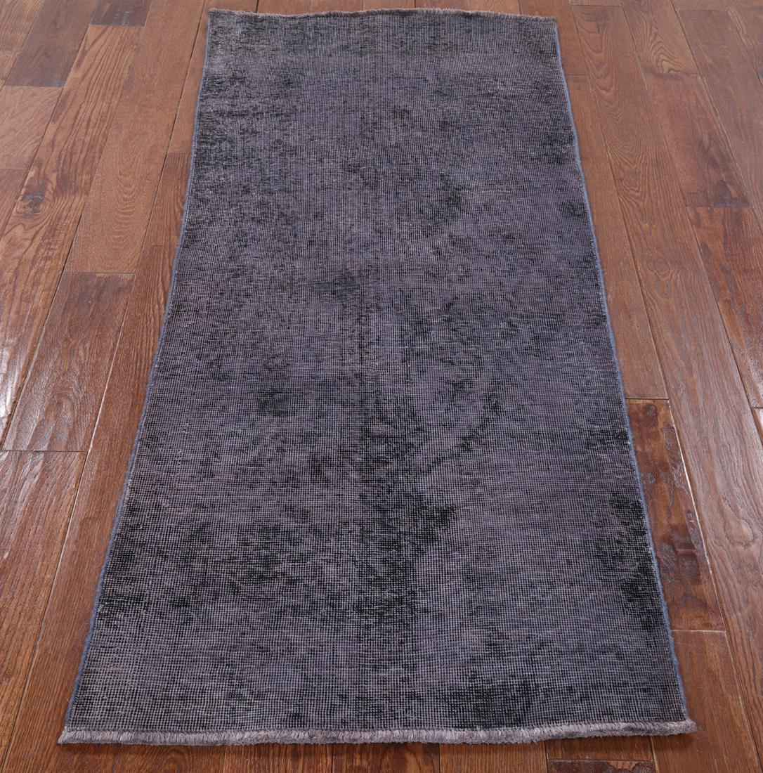 Handmade Persian Overdyed Runner Rug 2' 6" X 6' 0": Handmade Persian Overdyed Runner Rug 2' 6" X 6' 0" Design: Traditional Exact Size: 2\ 6 X 6\ 0 Style: Overdyed Foundation: Cotton Pile: Wool Weave: Hand-knotted Age: New The Mynt Guarantee: All items