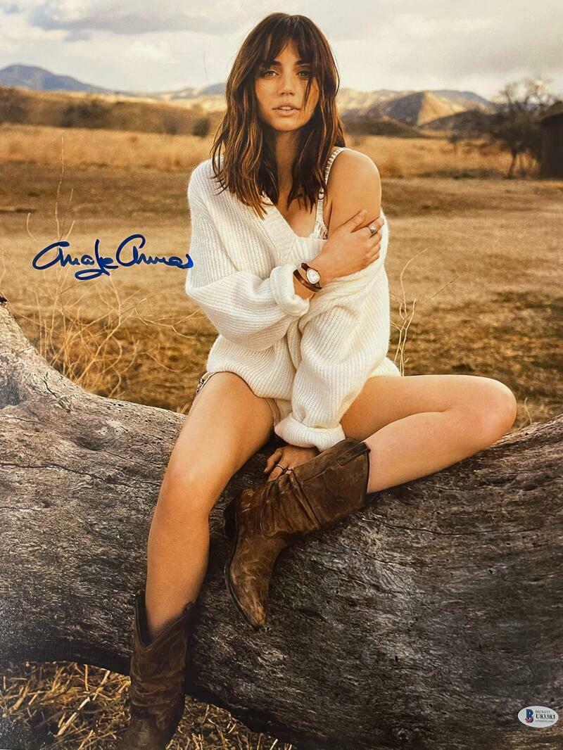Ana de Armas Authentic Autographed 16x20 Photo: Ana de Armas Authentic Autographed 16x20 Photo Signature: Ana de Armas Product: Autographed 16x20 Photo Certificate of Authenticity: Beckett Hologram & Card The Mynt Guarantee: All items in this aucti