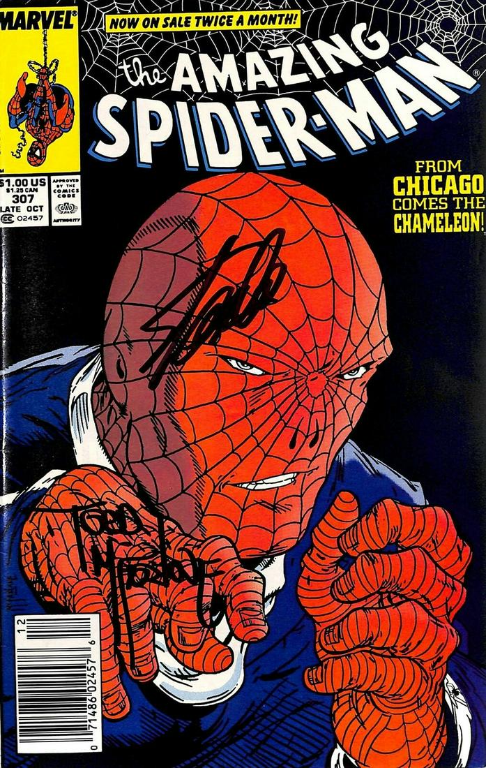 Stan Lee & Todd McFarlane Signed The Amazing Spider-Man #307 Comic BAS: Stan Lee & Todd McFarlane Signed The Amazing Spider-Man #307 Comic BAS PRODUCT_COA: BAS PRODUCT_SIGNED_BY_NAME: Stan Lee & Todd McFarlane PRODUCT_SIGNED_BY_BRAND: Marvel Publication Name: Not Availabl