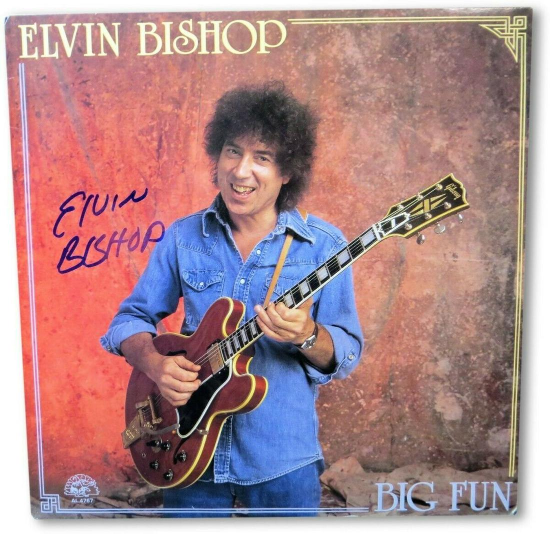 Elvin Bishop Signed Autographed Record Album Cover Big Fun JSA: Elvin Bishop Signed Autographed Record Album Cover Big Fun JSA Industry: Music Object Type: Record Original/Reproduction: Original Autograph Authentication: James Spence (JSA) Player: Elvin Bishop PLE