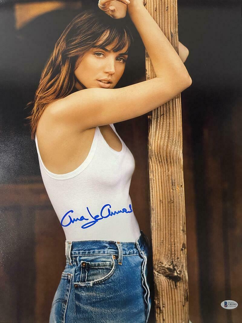 Ana de Armas Authentic Autographed 16x20 Photo: Ana de Armas Authentic Autographed 16x20 Photo Signature: Ana de Armas Product: Autographed 16x20 Photo Certificate of Authenticity: Beckett Hologram & Card The Mynt Guarantee: All items in this aucti