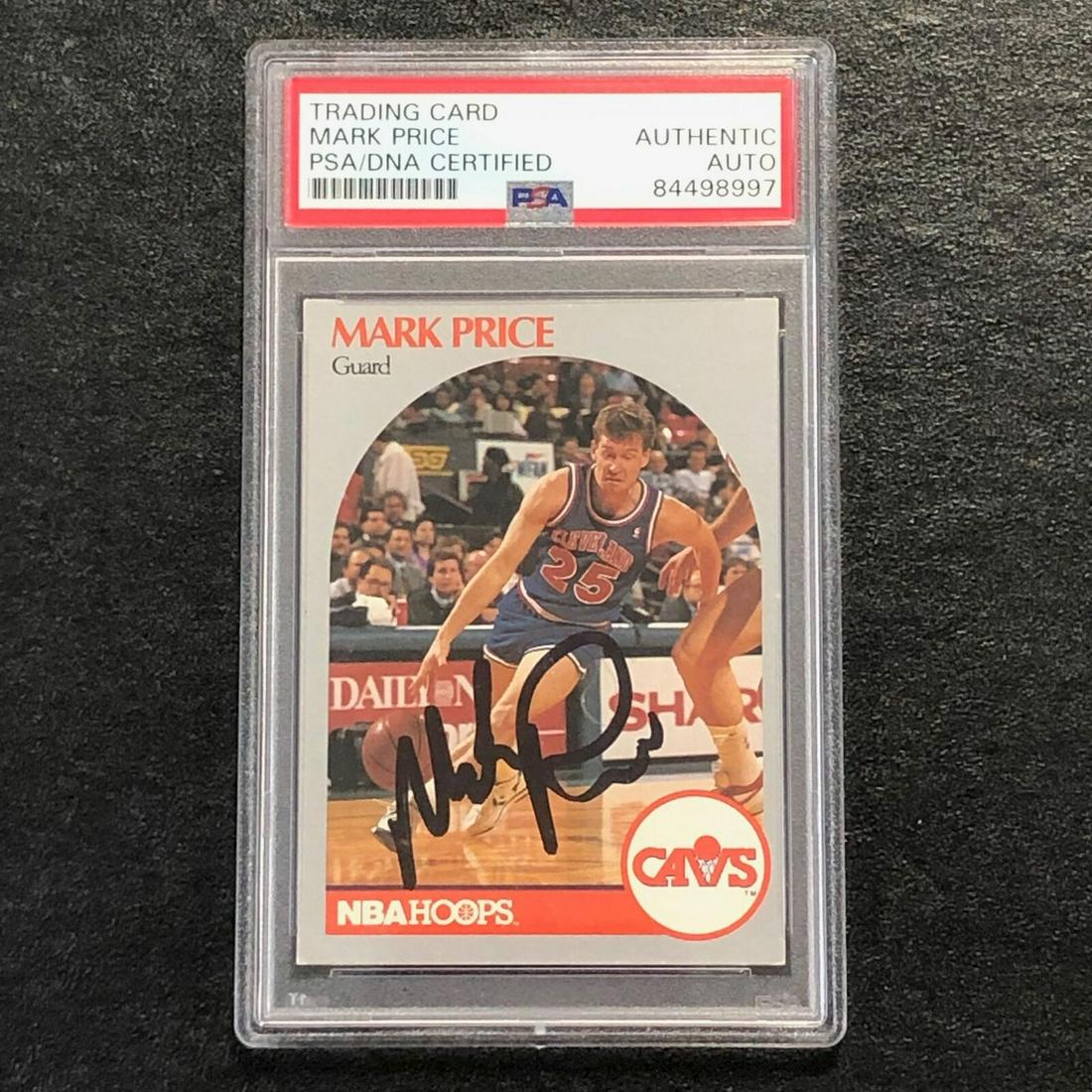 1990 NBA Hoops #79 Mark Price Signed Card PSA Slabbed: 1990 NBA Hoops #79 Mark Price Signed Card PSA Slabbed Graded: No Sport: Aikido PLEASE NOTE: Framed Large or heavy Items do not have shipping costs included. The exact shipping cost will be added to yo