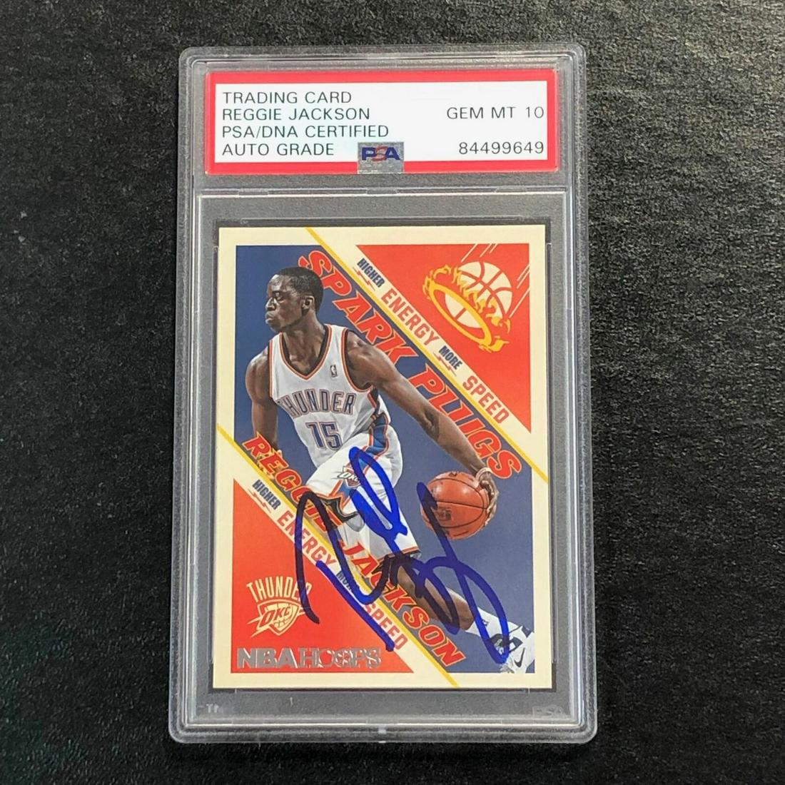 2013-14 NBA HOOPS SPARK PLUGS #17 Reggie Jackson Signed Card Auto 10 PSA/DNA: 2013-14 NBA HOOPS SPARK PLUGS #17 Reggie Jackson Signed Card Auto 10 PSA/DNA Graded: No Sport: Aikido PLEASE NOTE: Framed Large or heavy Items do not have shipping costs included. The exact shipping c