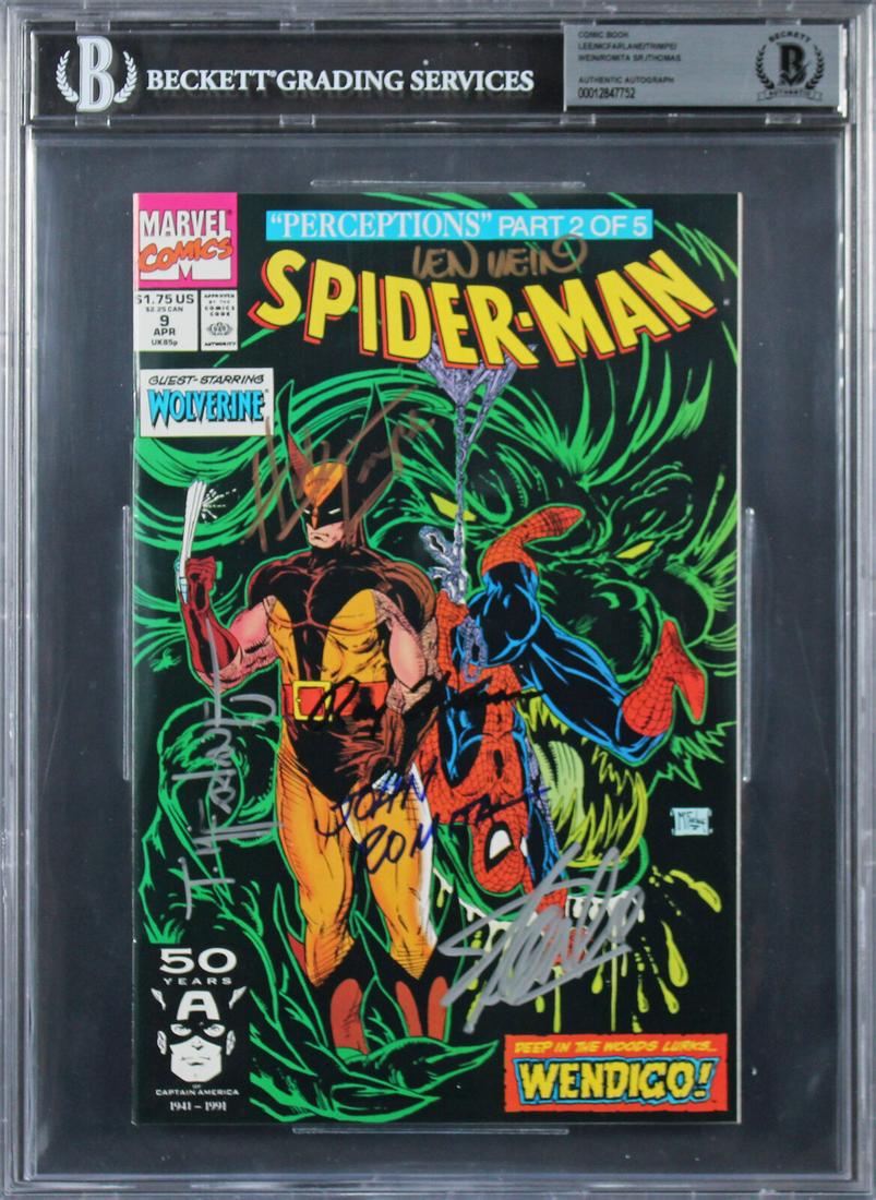 (6) Stan Lee McFarlane +4 Signed Spider-Man Perceptions Part 2 Comic BAS: (6) Stan Lee McFarlane +4 Signed Spider-Man Perceptions Part 2 Comic BAS Industry: Movies Original/Reproduction: Original Autograph Authentication: Beckett PRODUCT_COA: Beckett PRODUCT_SIGNED_BY_NAME: