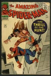 Stan Lee Signed Amazing Spider-Man #34 Comic Book Kraven The Hunter PSA: Stan Lee Signed Amazing Spider-Man #34 Comic Book Kraven The Hunter PSA Autograph Authentication: PSA/DNA PRODUCT_COA: PSA/DNA PRODUCT_SIGNED_BY_NAME: Stan Lee PRODUCT_SIGNED_BY_BRAND: STAN LEE PLEASE