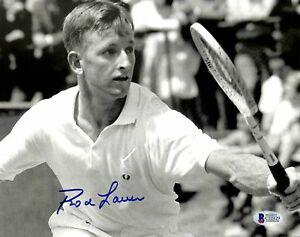 Rod Laver Tennis Signed 8x10 Photo Autographed BAS: Rod Laver Tennis Signed 8x10 Photo Autographed BAS Product: Ball Hat Index Card Lithograph Print Magazine Photo Plaque Sport: Tennis Original/Reprint: Original Player: Rod Laver Autograph Authenticati
