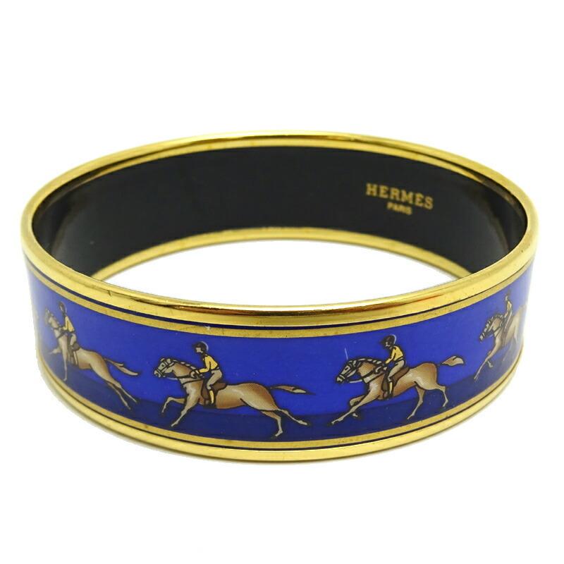 Hermes GM Ladies Bangle GP Blue: Hermes GM Ladies Bangle GP Blue Brand: Hermes Number in Pack: 1 Type: Bangle Gender: Women Finish: Gold plated Material: Cloisonne/enamel Color: Blue Width: 1.86cm / 0.73 Weight: 33.6g / 1.18oz. Total