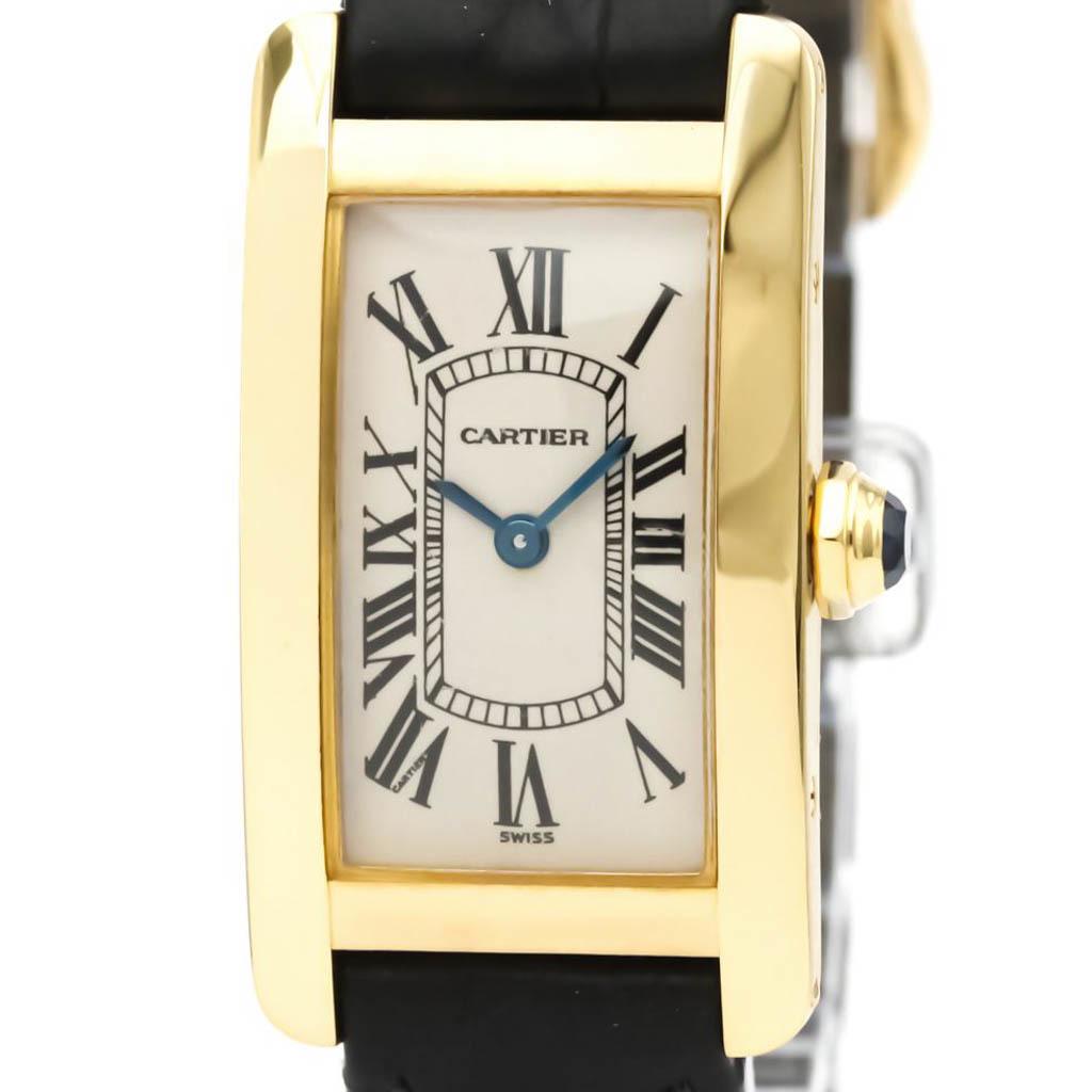 Cartier Tank Americaine Quartz Yellow Gold (18K) Women's Dress Watch W2601556: Cartier Tank Americaine Quartz Yellow Gold (18K) Women's Dress Watch W2601556 Brand: Cartier Line: Tank Americaine Model: W2601556 Style: Dress/Formal Gender: Women Material (Case): Yellow gold (18K)