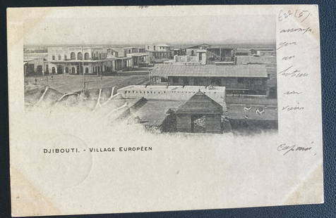 1904 Djibouti Somali Cost RPPC Postcard Cover To France Village: 1904 Djibouti Somali Cost RPPC Postcard Cover To France Village Type: Cover Place of Origin: France & Colonies Quality: Used Region: France Grade: Ungraded Certification: Uncertified Pre-Owned 