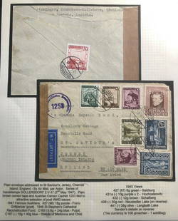 1947 Gollersdorf Austria Censored Airmail Cover To Jersey Channel Island: 1947 Gollersdorf Austria Censored Airmail Cover To Jersey Channel Island Quality: Used Place of Origin: Austria Grade: Ungraded Certification: Uncertified Pre-Owned PLEASE NOTE: Framed Large or