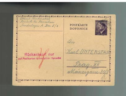 1945 Bistritz BM Germany Concentration Camp Postcard Cover Albert: 1945 Bistritz BM Germany Concentration Camp Postcard Cover Albert Type: Cover Era: 3rd Reich Topic: Concentration Camp Pre-Owned PLEASE NOTE: Framed Large or heavy Items do not have shipping